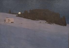 Karl Biese, Mondnacht, OelLw, 100x140cm